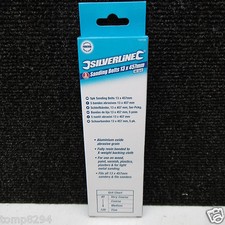 SILVERLINE 740136 KA900E POWERFILE SANDING BELTS 457MM X 13MM  80GRIT x 5
