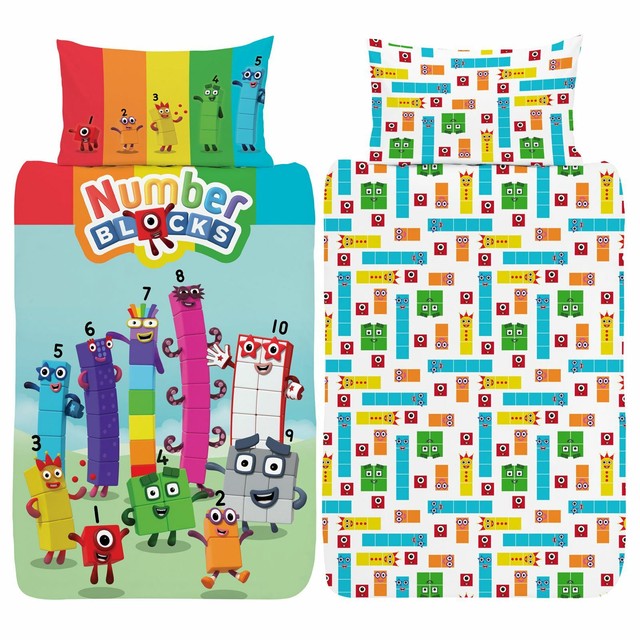 Numberblocks Junior Set da Letto Bambini Ragazzi Copripiumino Culla Ufficiale Numberblocks Junior Set da Letto Bambini Ragazzi Copripiumino Culla Ufficiale