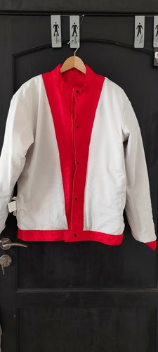 Chaqueta roja Ferrari Gear producto oficial carreras día motor para hombre talla L - Imagen 4 de 12