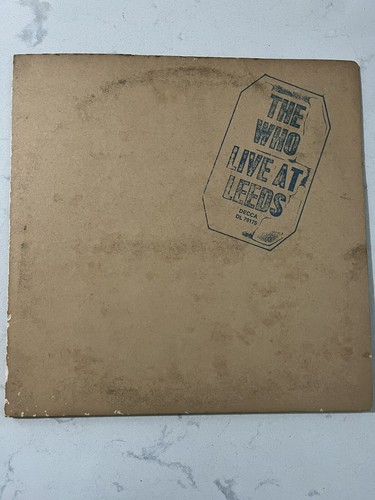The Who “Live At Leeds” Decca Records LP Vinyl Ex Cover VG 1970 W ...