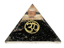 Black Tourmaline Orgone Pyramid - Small OM