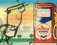 Chevron Supreme Gasoline 60s VARI-VUE Motion Animation Lenticular 1 3/4