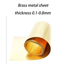 Brass Metal Thin Sheet Foil Plate Patina Process Craft Steampunk Thick0.1-0.8mm