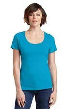 District Womens Short Sleeve Perfect Weight Scoop Tee DM106L