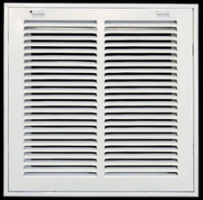 10" X 10" Steel Return Air Filter Grille for 1" Filter - Easy Plastic Tabs For