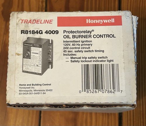 Honeywell Protector Relay Model # R8184G4009 New With Instructions - Picture 9 of 9