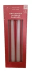 Christmas Pilar Tapered Candles White 4pk