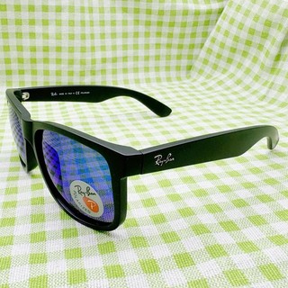 2026 New Ray Ban Polarized Sunglasses Justin RB4165 622/55 Blue Lens Black Frame
