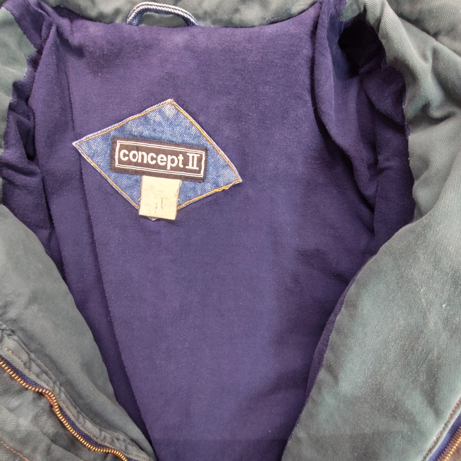 Vtg 80s Patchwork Denim Jacket Size Medium Southw… - image 10