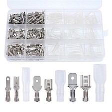 360 St&uuml;ck Stecker Buchse Spatenverbinder, 2,8 mm 3,2 mm 4,8 mm 6,3 mm Silber