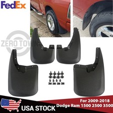 New Set Of 4 Splash Guards Mud Flaps Mudflaps Fit 09-18 Dodge Ram 1500 2500 3500
