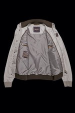 MOORER GIACCA BOMBER UOMO AVORIO CON RIFINITURE A COSTINE PREZZO AL PUBBLICO CONSIGLIATO $1545
