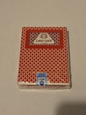 NEW - Lady Luck Las Vegas Hoyle Casino PGC Playing Card Deck Vintage Sealed