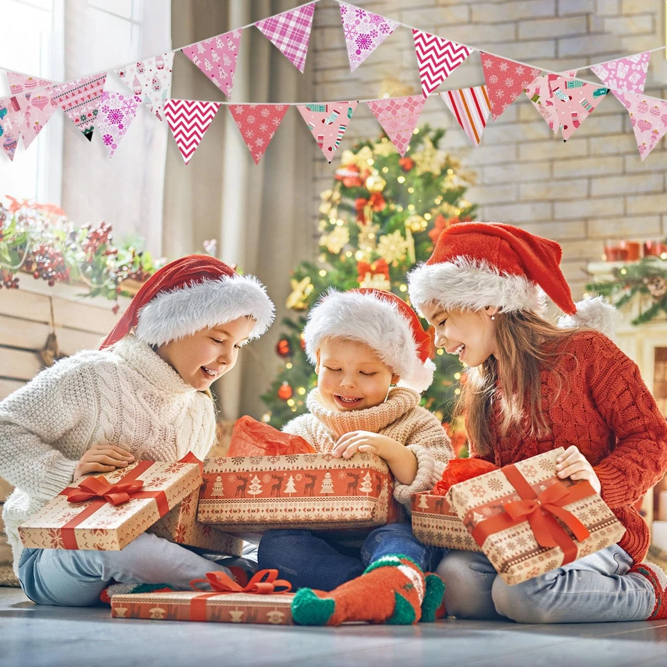 Shimeyao 60 Piezas 10 x 10 Pulgadas Rosa Navidad Acolchado Tela Paquete Cuarto Graso... Foto 4 de 4