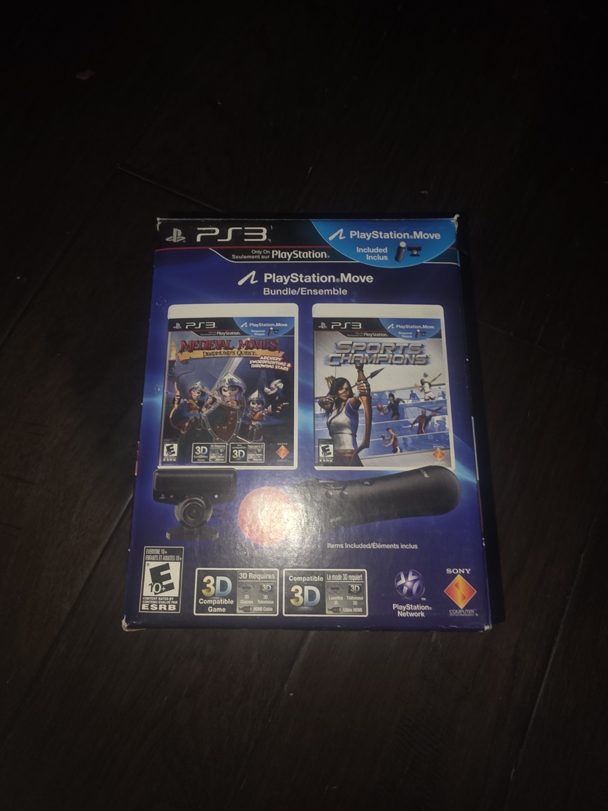 Sony PlayStation Move Bundle PS3 Motion Controller PS EYE Camera Sport Champion 