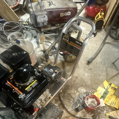 #ad Mi T M 4000 PSI Gasoline Pressure Washer Gas Powered Unit w Wheels $900.00