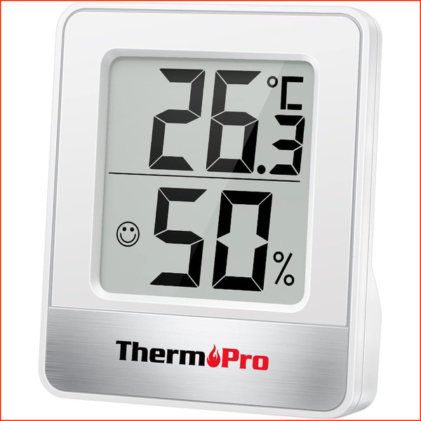 Thermo-Hygrometer Digital Mini Temperatur Luftfeuchtigkeit MessgeräT Weiß FüR-image