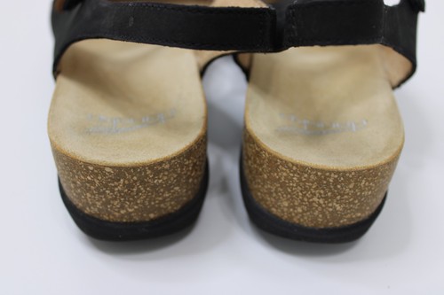Dansko Marcy Sandals Size 40 US 9.5 Black Milled Nubuck Leather Comfort Shoes - Picture 7 of 9
