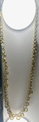Roberta Chiarella Signed Vintage Statement Necklace, Green Peridot Crystal Bezel