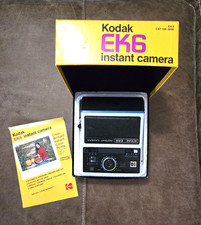 Vintage Kodak EK6 Instant Film Camera with Original Box, Manual UNTESTED