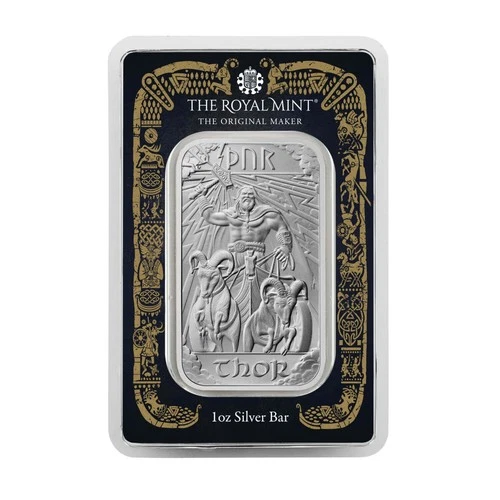 RARE Norse god Thor 1 Oz .999 Silver Minted Bar 2025 ASSAY, 60,000 WORLDWIDE