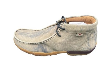 Twisted X Men Chukka  Boot MDM0032 Driving Moc Hyena Brown Leather Size 10.5 W