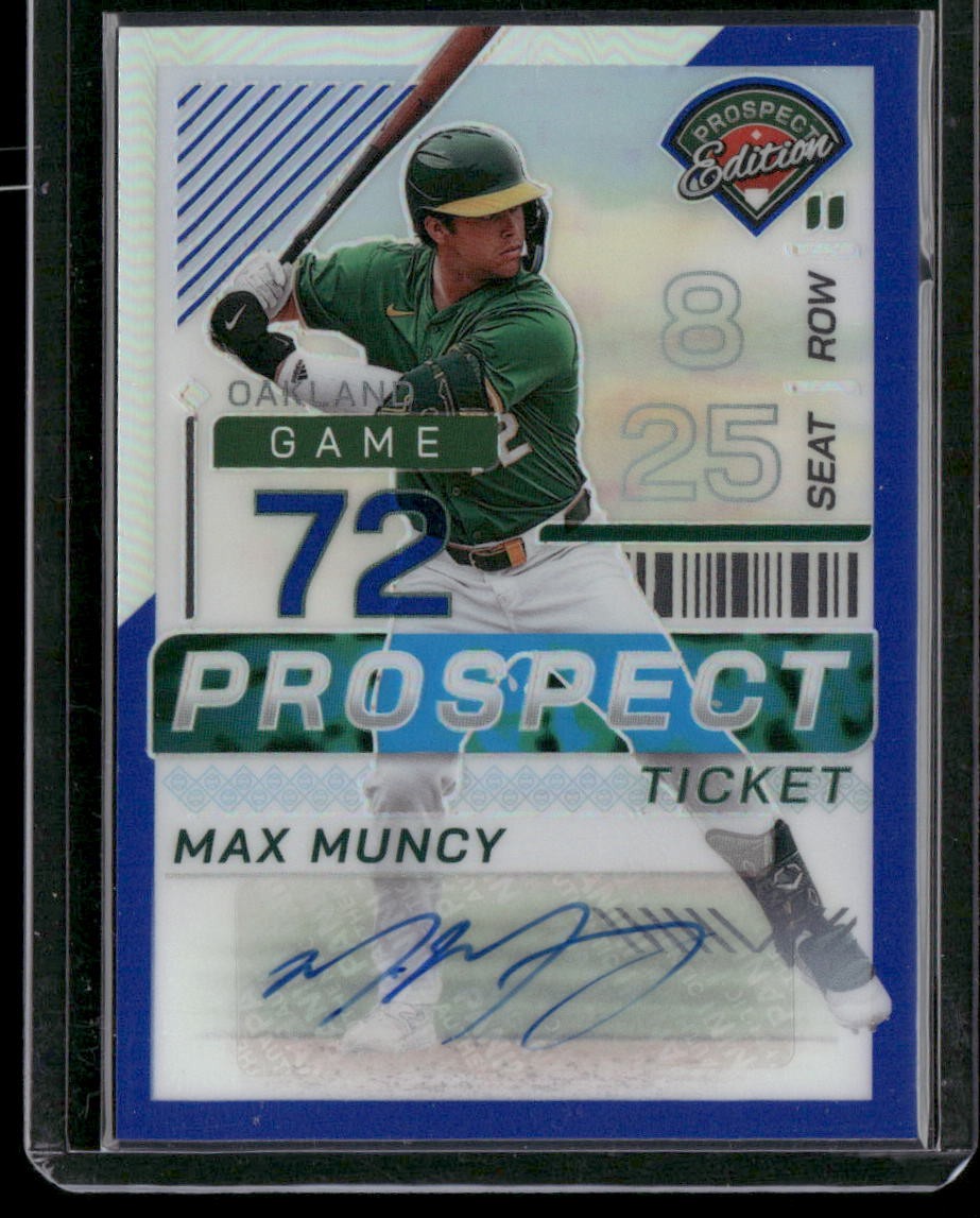 2024 Panini Prospect Edition Blue Signatures Prizm Max Muncy #59 Autograph