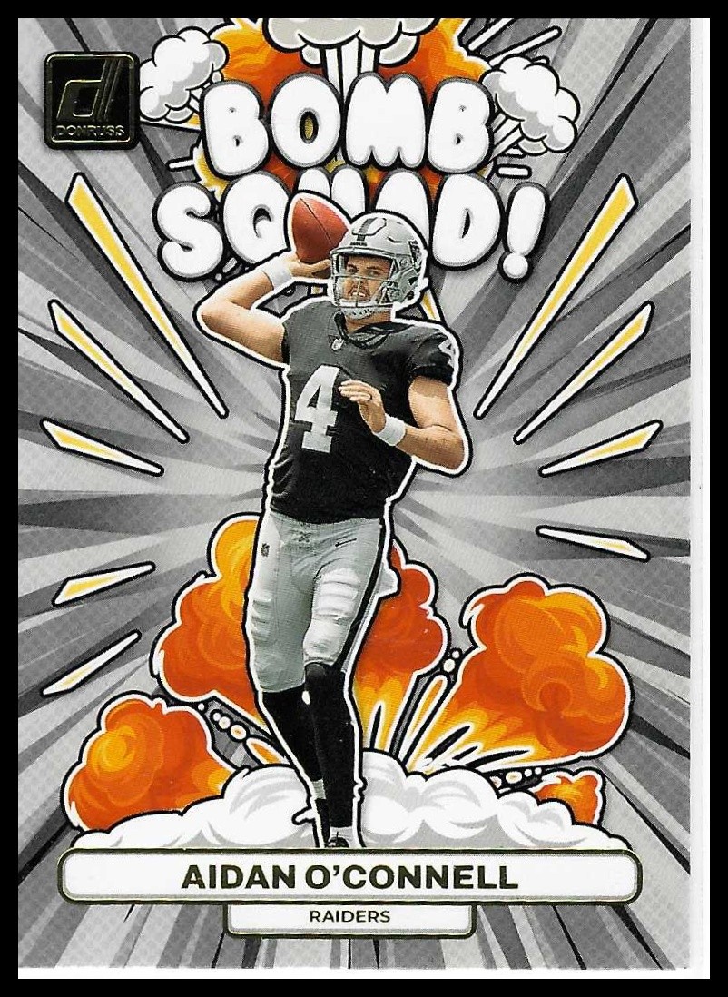 Aidan O'Connell Panini Donruss Bomb Squad #BS5 Base