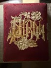 Antique 19th Century Victorian Red Velvet Cabinet Card & CDV Album  — photo 1