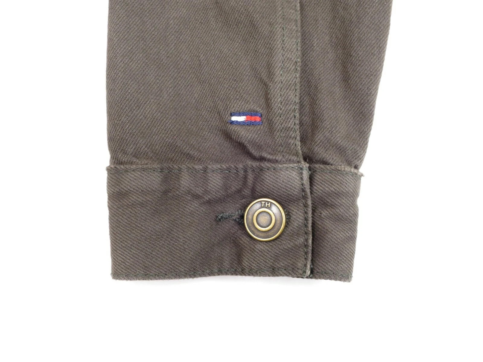 New TOMMY HILFIGER Mens Black Denim Jean Button Jacket $129.00 XXL 2XL thumbnail 3