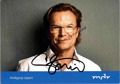 Original Autogramm Wolfgang Lippert (*1963, Moderator) /// Autogramm Auto 351829
