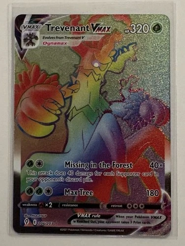 Trevenant VMAX 206/203 Rainbow Rare – Evolving Skies Pokémon