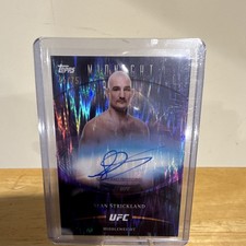 Topps 2026 UFC Midnight Sean Strickland Base Autograph BAV-SS 45/75
