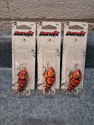 3 Bandit Lures Bandit 100 Series Crankbaits 2-5ft BDT1 Squarebill 