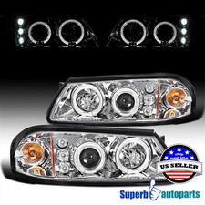 Fits 2000-2005 Chevy Impala Halo Projector Headlights Led Bar Lamps Replacement