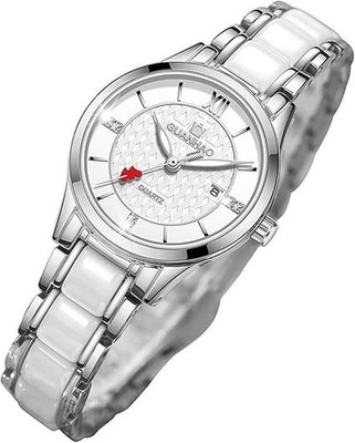 GUANHAO WEISSE KERAMIK UHR FÜR DAMEN