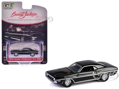 1970 DODGE CHALLENGER R/T 440 BLACK 1/64 DIECAST MODEL CAR BY