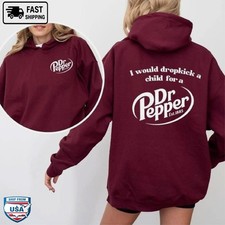 Dropkick Pepper Hoodie Funny Dr Pepper Parody Gift for Soda Fans  Friends