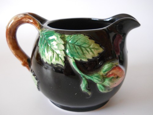 1987 Fitz & Floyd *Midnight Rose* Tea Set Teapot, Creamer, Sugar Bowl XLNT - Picture 8 of 15