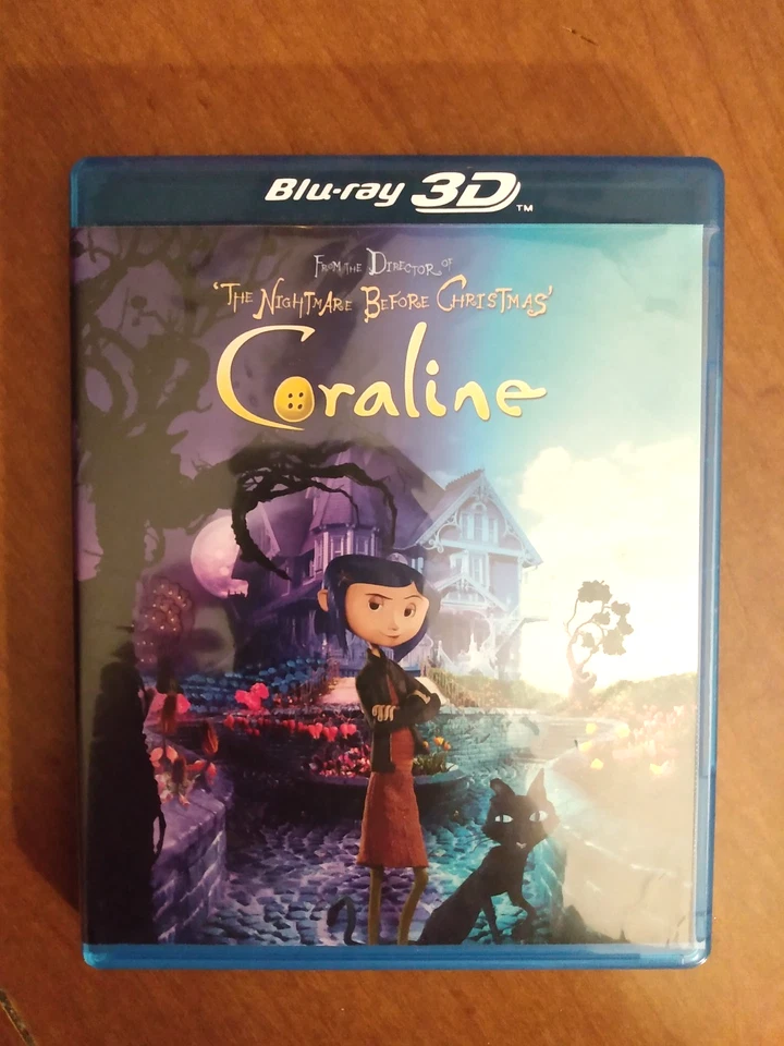 ~ CORALINE Blu-ray 3D Lenticular Slipcase, Inner Case, DVD only NO 3D Bluray ~ - Image 3 of 4
