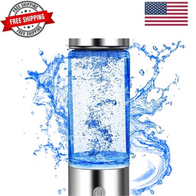 Hydrogen Rich Water Generator, Rechargeable Portable Glass Hydrogen Water Ion...