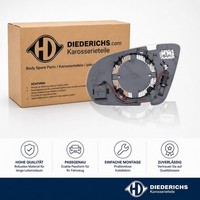 Spiegelglas Aussenspiegel Rechts Diederichs 1673228 FÜR Mercedes