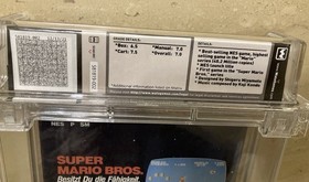 Super Mario Bros. Nintendo NES &ndash; WATA-Bewertung 7.0 &ndash; no VGA