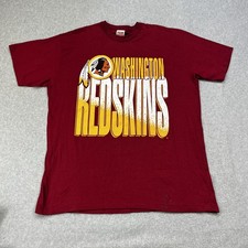 Vintage Washington Redskins T Shirt Mens 2XL Team Rated Single Stitch USA NFL
