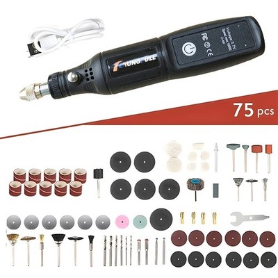 USB Kabellos Elektrisch Mini Bohrer Schleifer Polieren Gravur Stift Rotationswerkzeug Kit