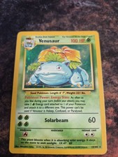 Pokémon TCG Venusaur Holo Rare Card Base Set 15/102, 1999 Edition