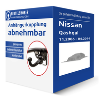 Brink AnhäNgerkupplung Abnehmbar FüR Nissan Qashqai I Typ J10/JJ10E AHK