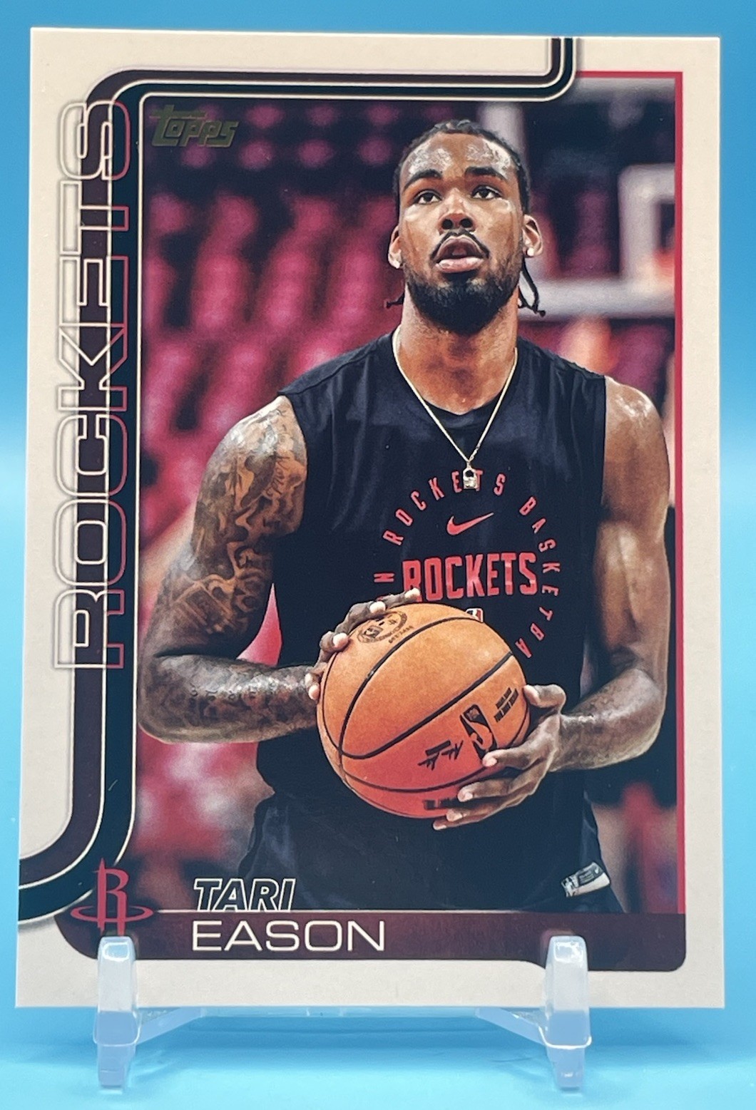Tari Eason SSP Golden Mirror Image Variation 2025-26 Topps #179 Houston Rockets