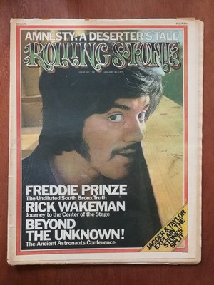 Rolling Stone January 30, 1975  #179  Freddie Prinze  Rick Wakeman No Label