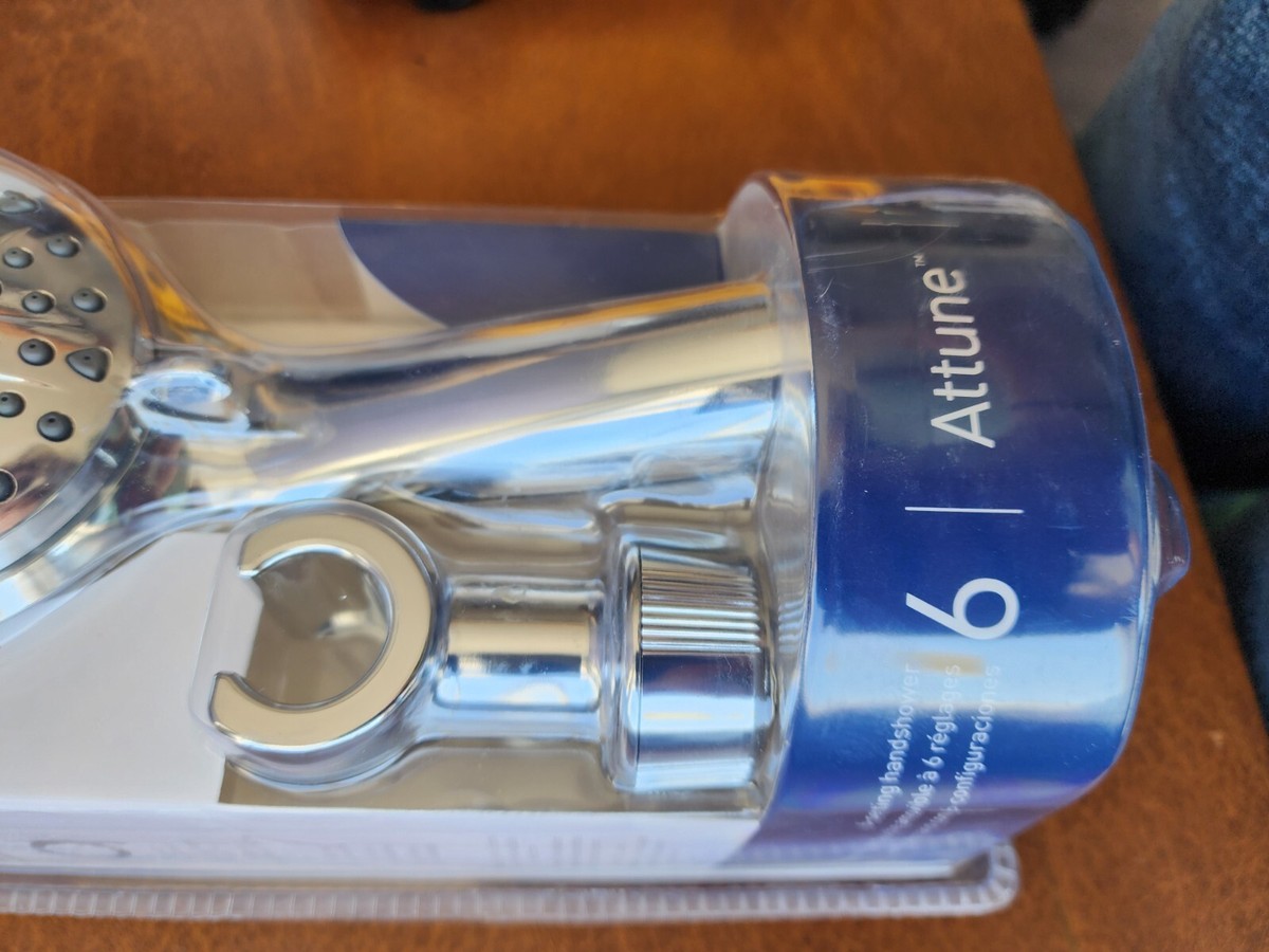 MOEN Douche à Main Carrée, Avec Barre à Fixation Coulissante, Chrome